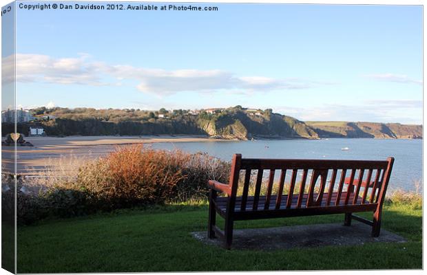 View over North Beach Tenby Canvas Print by Dan Davidson