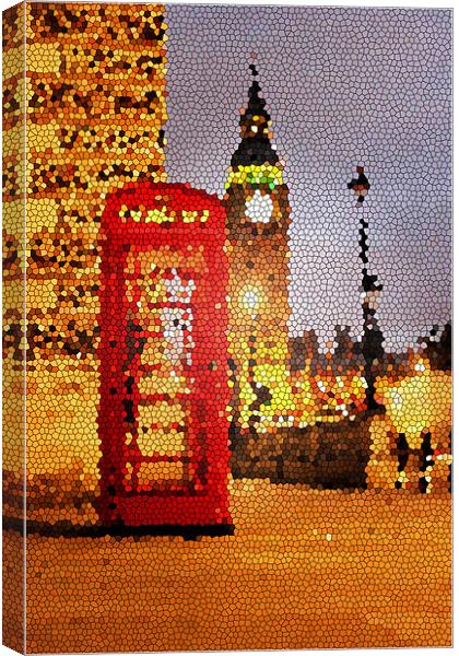 Stained Glass London Canvas Print by Dan Davidson
