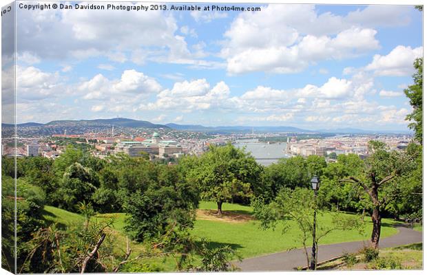 View over Buda and Pest Canvas Print by Dan Davidson