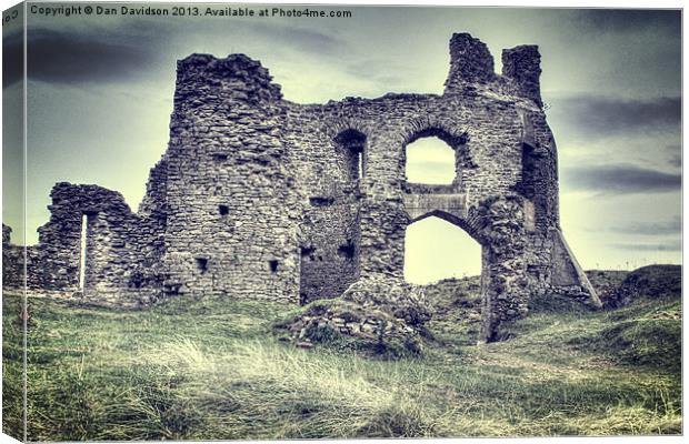 Pennard Castle Canvas Print by Dan Davidson