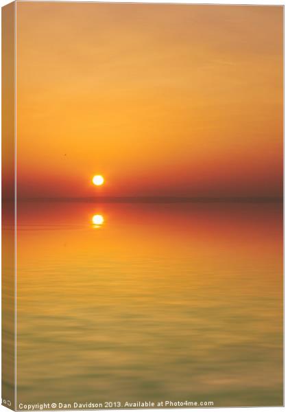 The Sunset Canvas Print by Dan Davidson