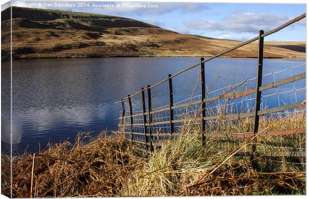 Upper Lliw Canvas Print by Dan Davidson