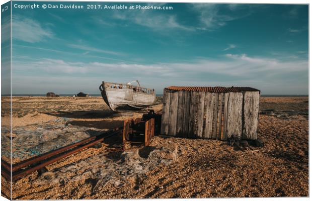 Deserted Dungeness Canvas Print by Dan Davidson