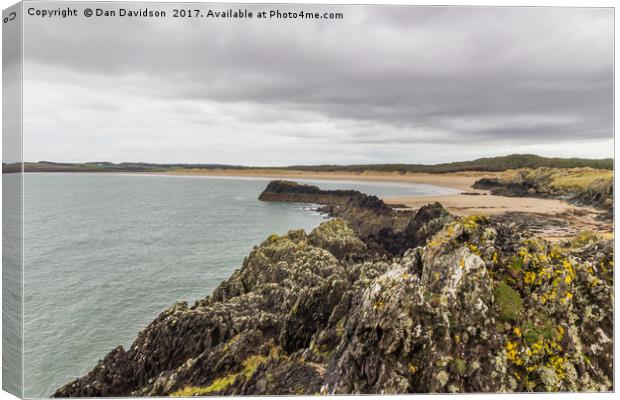 Anglesey Beachscape Canvas Print by Dan Davidson
