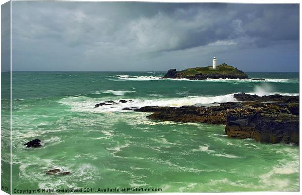 Godrevy Lighthouse Canvas Print by R K Photography