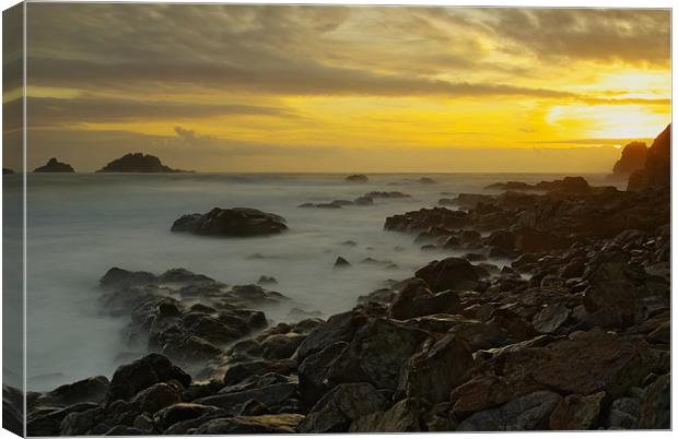 Cape Cornwall Canvas Print by R K Photography