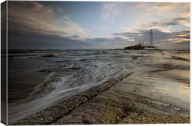 St. Mary Lighthouse Canvas Print by R K Photography