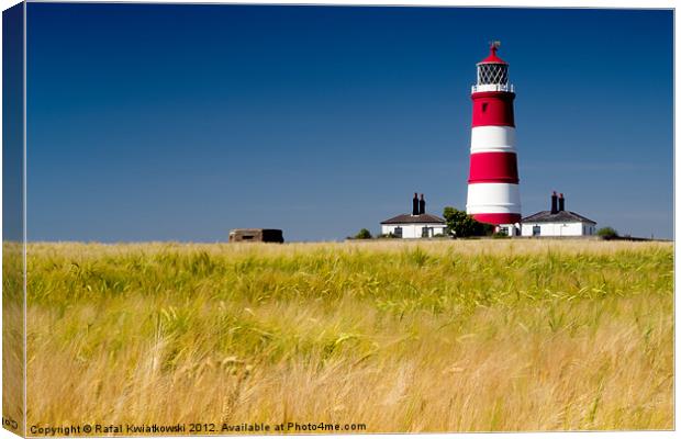 Happisburgh lighthouse Canvas Print by R K Photography