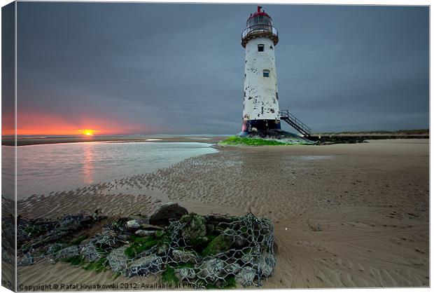 Talacre lighthouse Canvas Print by R K Photography