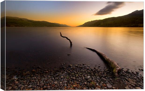 Loch Ness Monster Canvas Print by R K Photography