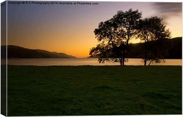 Loch Ness Canvas Print by R K Photography