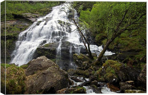  Steall Falls Canvas Print by R K Photography
