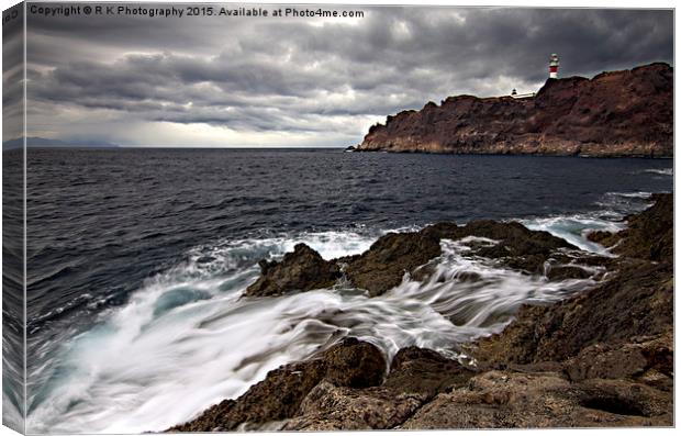 Punta de Teno Lighthouse Canvas Print by R K Photography