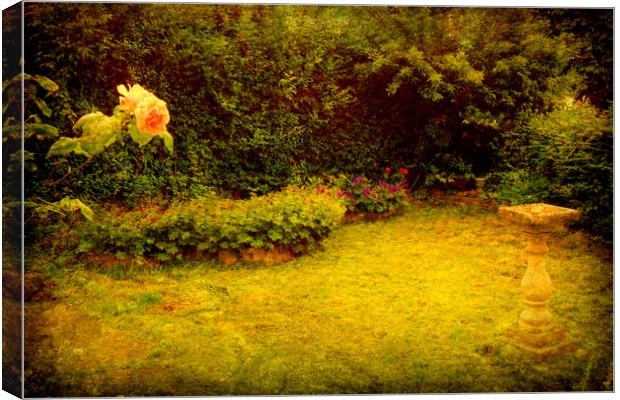 Susies Victorian Garden. Canvas Print by Heather Goodwin