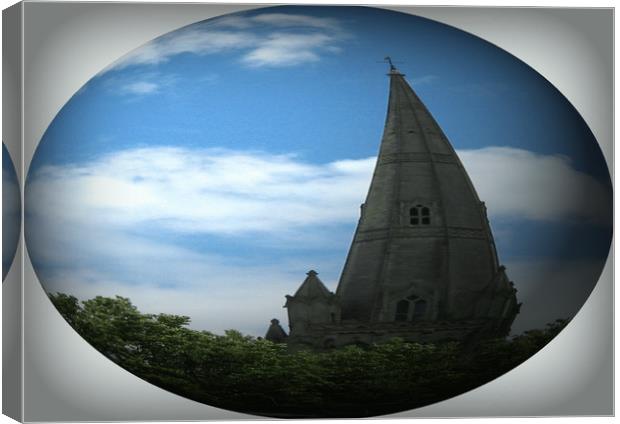The Leaning Spire. Canvas Print by Heather Goodwin