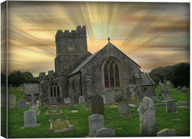  St. Mary's Chruch, Berrow. Canvas Print by Heather Goodwin