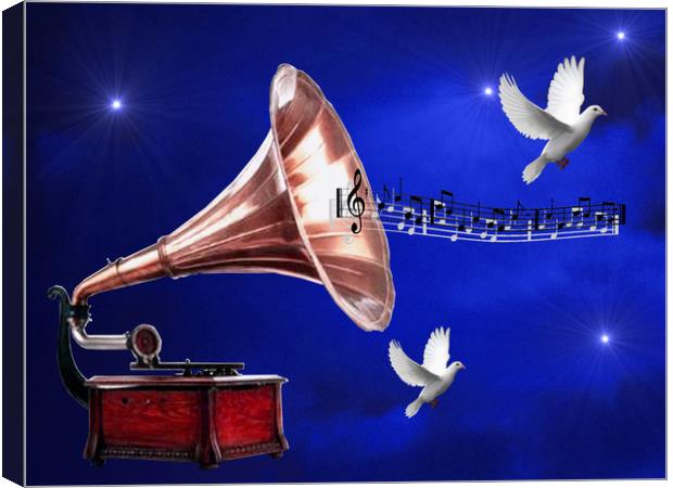 Skyfall Melody Canvas Print by Heather Goodwin