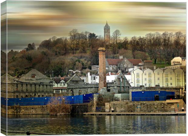 Across Bristol's Harbourside. Canvas Print by Heather Goodwin