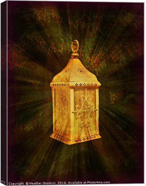 The Golden Lantern Canvas Print by Heather Goodwin