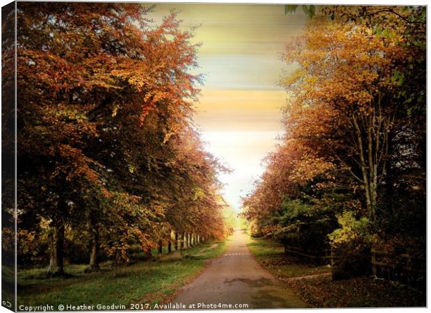 Autumn Exposure Canvas Print by Heather Goodwin