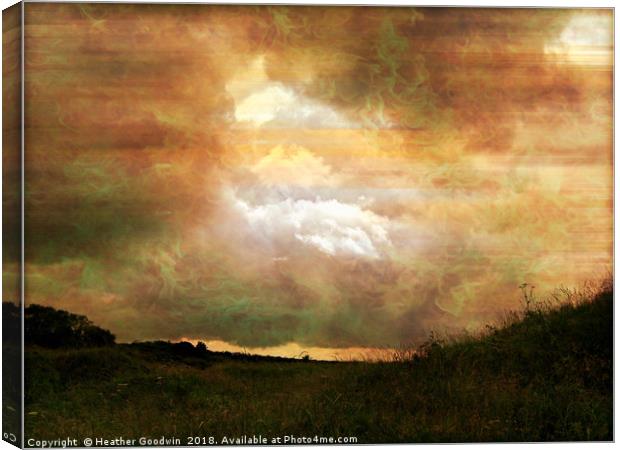 Every Cloud has a Silver Lining Canvas Print by Heather Goodwin