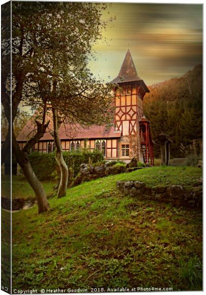 Rickford Chapel Canvas Print by Heather Goodwin