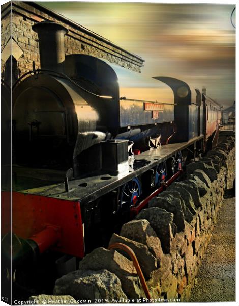 Bittern Railway Canvas Print by Heather Goodwin