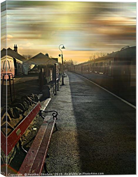 Snapshot of Steam Canvas Print by Heather Goodwin