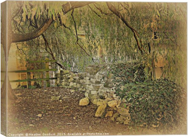 Willow and Stone Canvas Print by Heather Goodwin