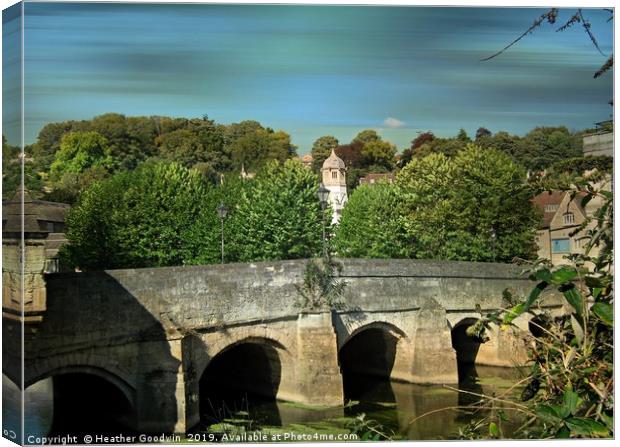 The Town Bridge Canvas Print by Heather Goodwin