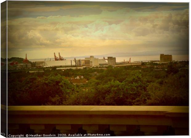 Avonmouth View Canvas Print by Heather Goodwin