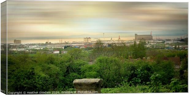 Avonmouth - Somerset Canvas Print by Heather Goodwin