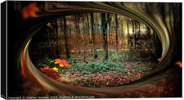 Autumn - Deep Woods Canvas Print by Heather Goodwin