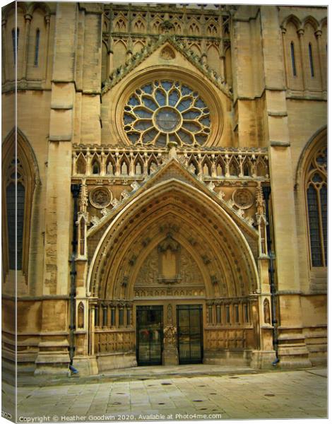Bristol Cathedral Canvas Print by Heather Goodwin