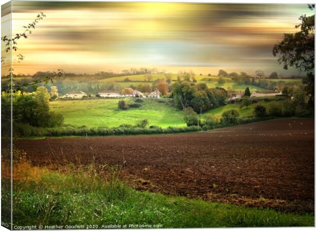 Farm View Canvas Print by Heather Goodwin