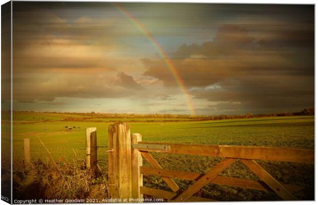Rainbow's End Canvas Print by Heather Goodwin