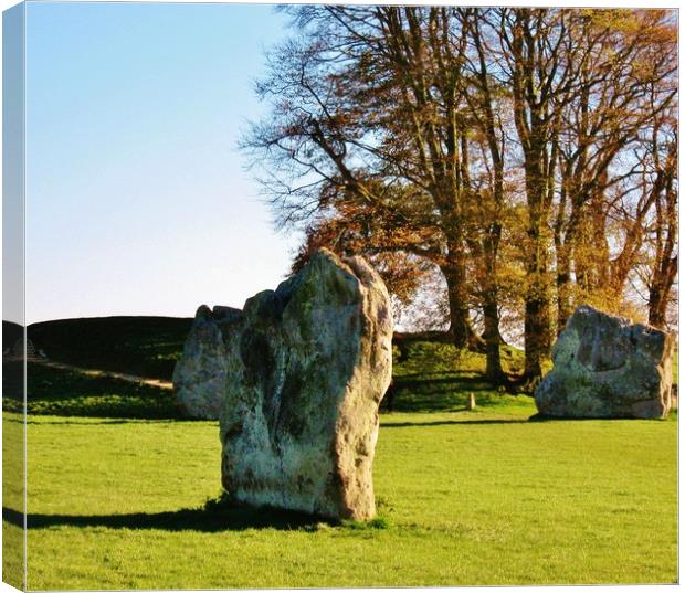 Avebury Stones. Canvas Print by Heather Goodwin