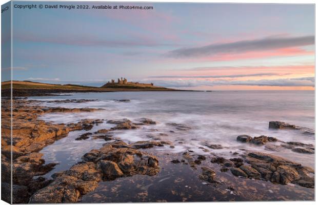 Dunstanburgh Castle Canvas Print by David Pringle