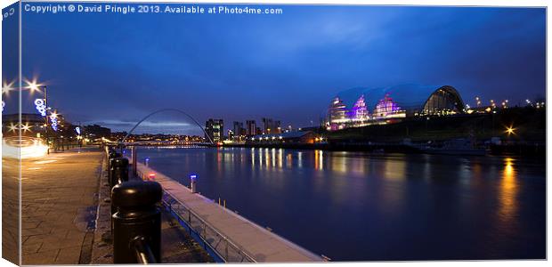 Newcastle Quayside Canvas Print by David Pringle