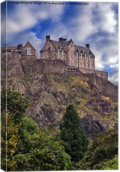 Edinburgh Castle Canvas Print by David Pringle