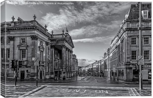 Grey Street Newcastle Canvas Print by David Pringle