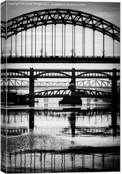 Quayside Bridges Canvas Print by David Pringle