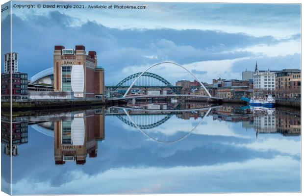 Newcastle Quayside Canvas Print by David Pringle