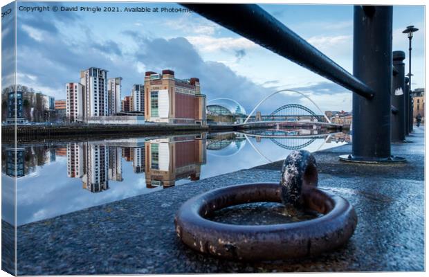 Newcastle Quayside Canvas Print by David Pringle