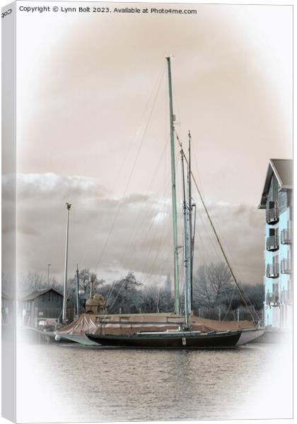 Yachts at Gloucester Quays Canvas Print by Lynn Bolt