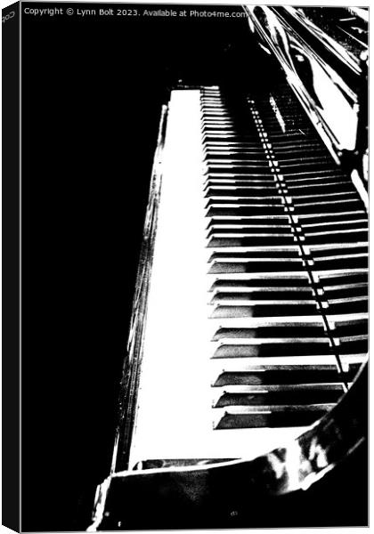 Piano Keys Canvas Print by Lynn Bolt