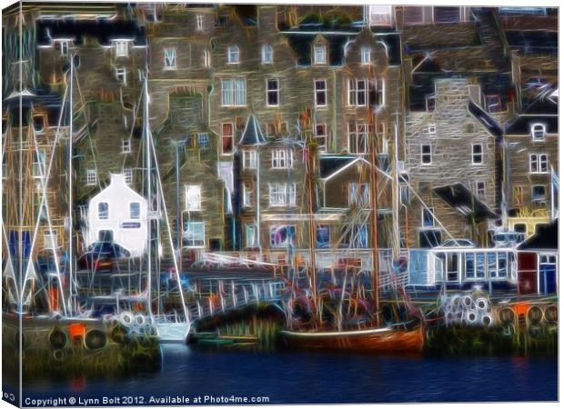 Lerwick Harbour Shetland Canvas Print by Lynn Bolt