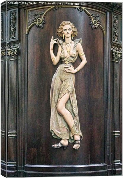 Art Deco Lady Canvas Print by Lynn Bolt