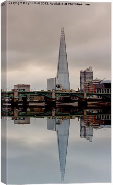 Reflections of the Shard Canvas Print by Lynn Bolt