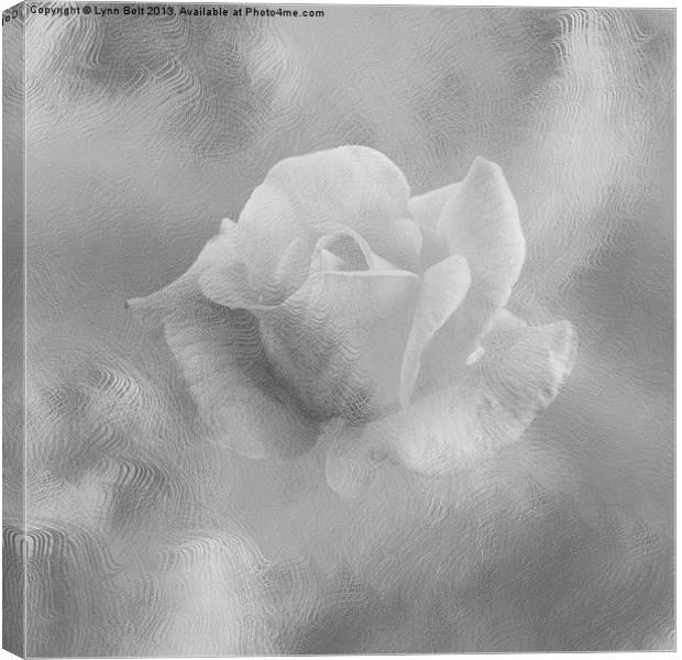 Textured Rose Canvas Print by Lynn Bolt